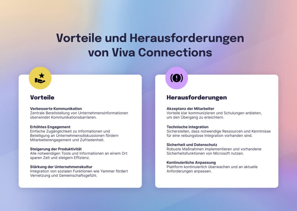 Viva Connections: Vorteile und Herausforderungen